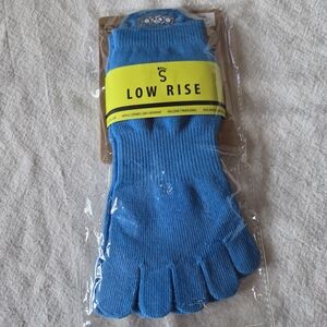 ToeSox Low Rise Toe Socks – Organic Cotton – Size S – New
